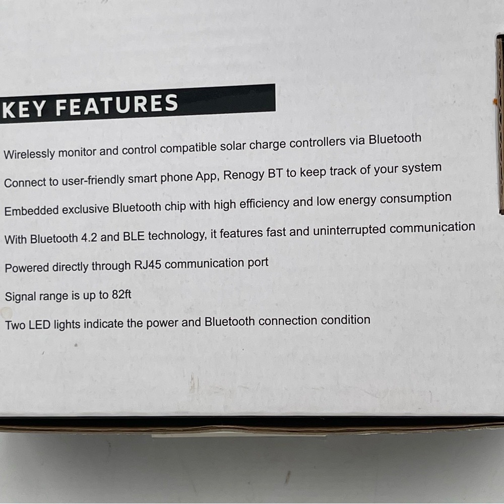Renogy BT-2 Bluetooth Module for Rover Solar Charge Controllers RS485 - Picture 5 of 10